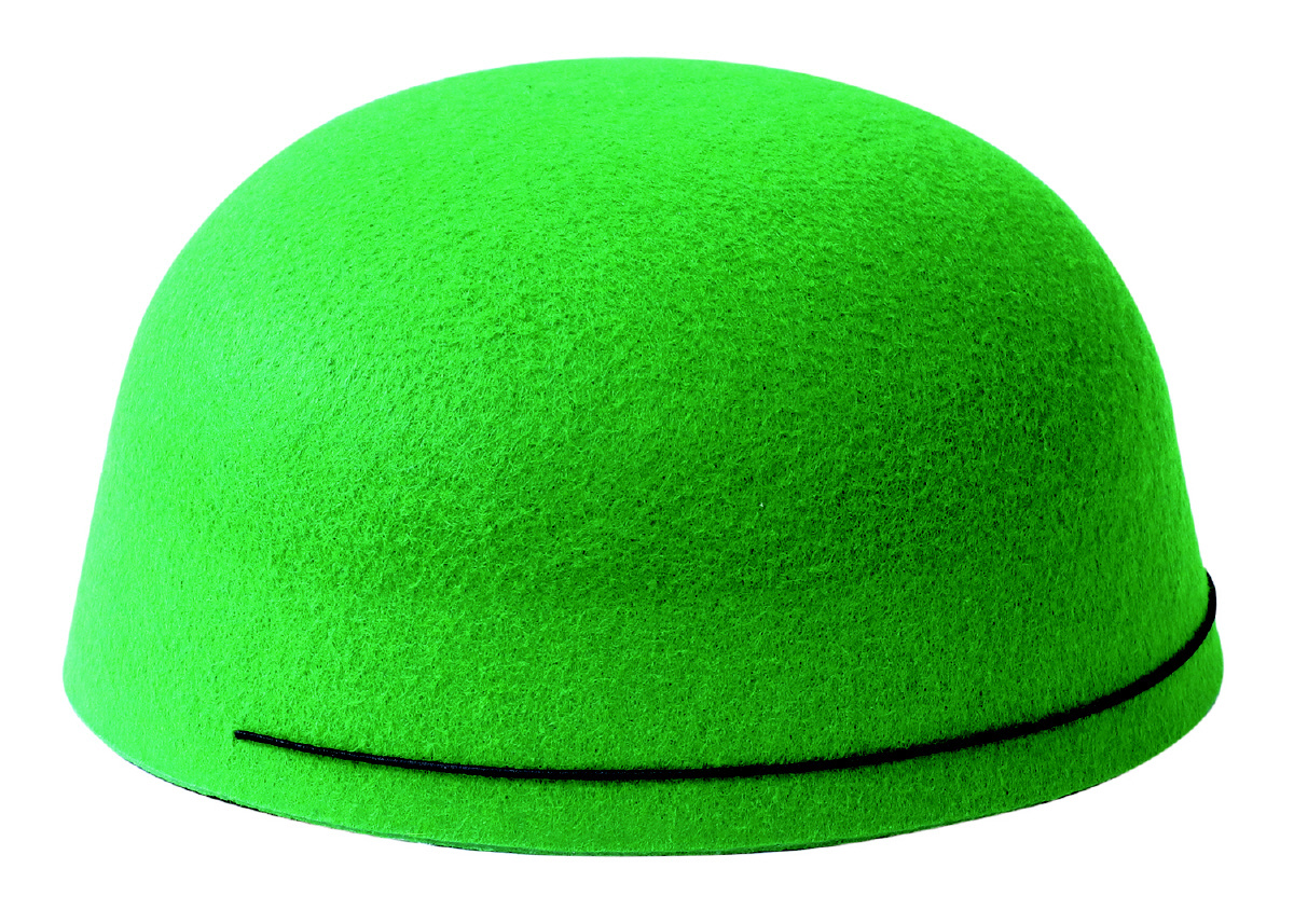 フェルト帽子 緑