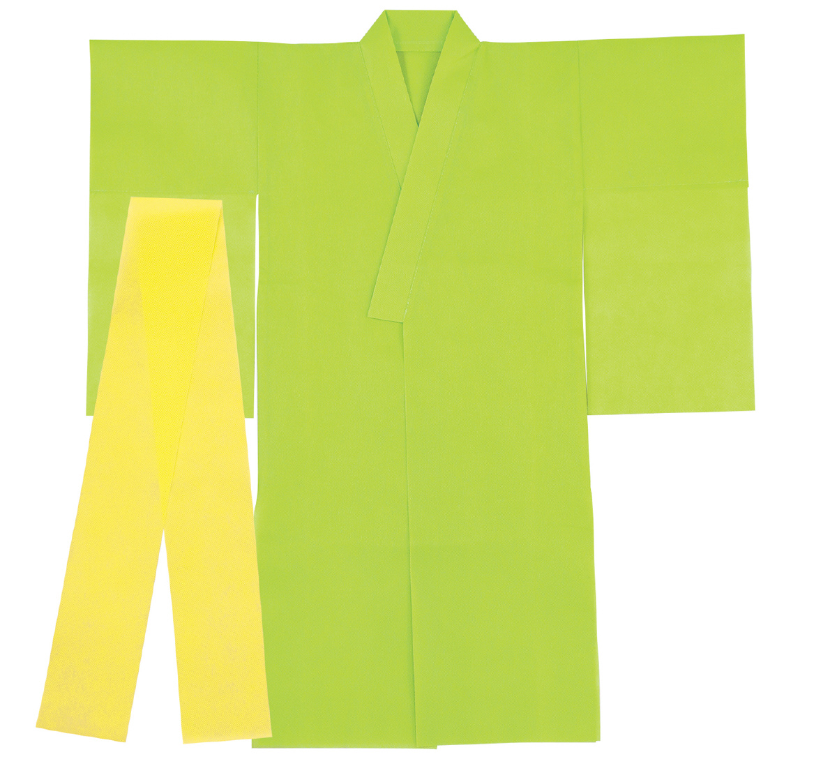 衣装ベース着物(おくみ付き) 黄緑