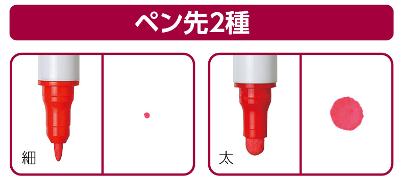 ドットマーカーペン　白