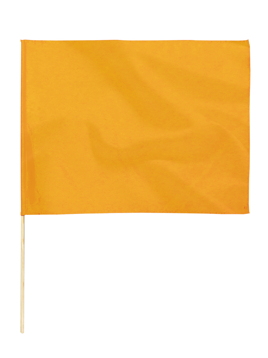 サテン小旗 メタリックオレンジ