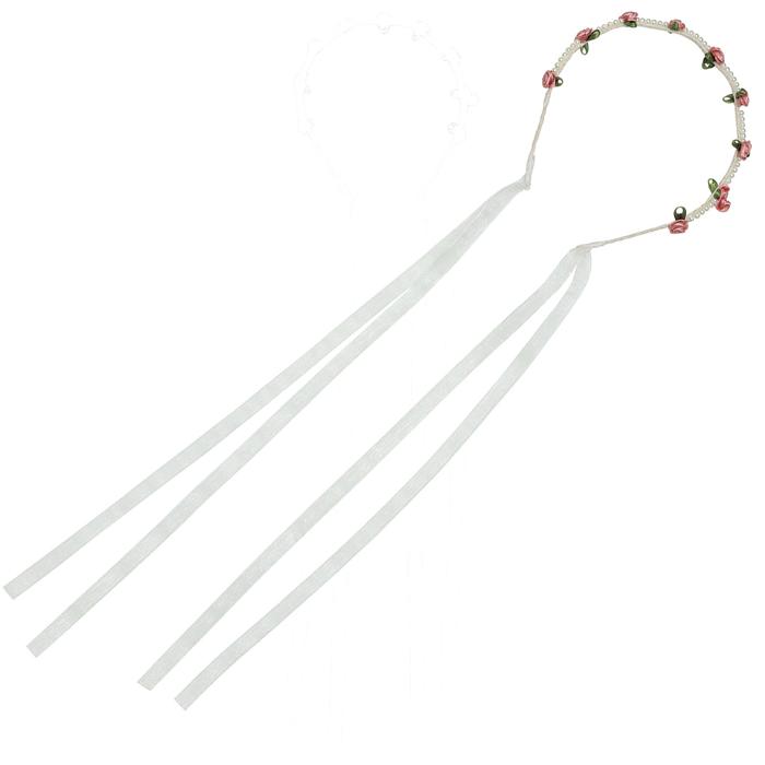 カチューシャ 花冠 ピンク