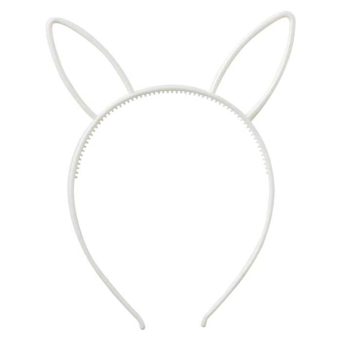 ウサギ耳付きカチューシャ ホワイト