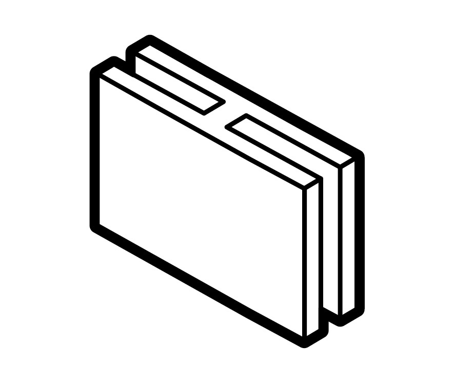 I字型固定パーツ3個組