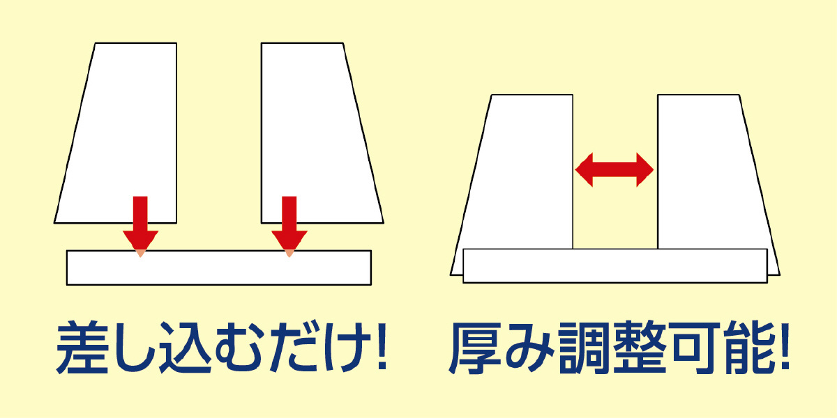 厚み自在パネルスタンド